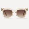 Mzuri pale oversize cat eye sunglasses