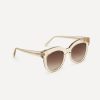 Mzuri eco-friendly transparent oversize cat-eye sunglasses