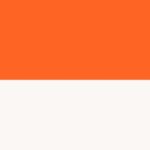 orange and white colour swatch