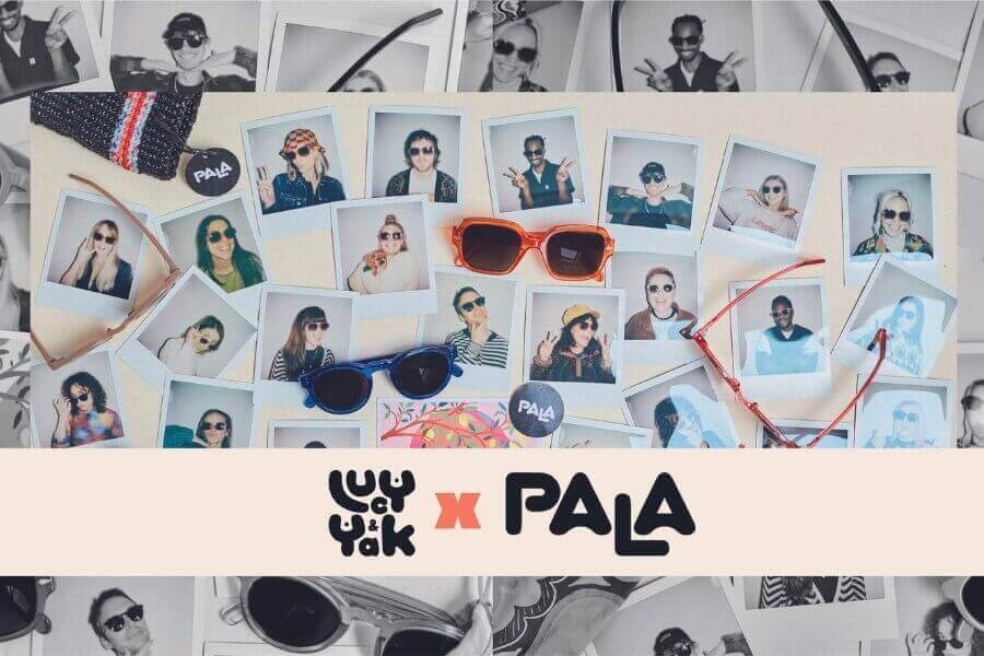 Lucy and Yak collaborate with Pala eyewear on a limited edition collection of eco friendly and sustainable eyewear.